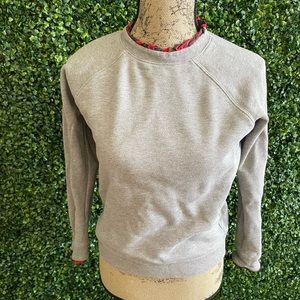 Jcrew sweatshirt with red and black trim